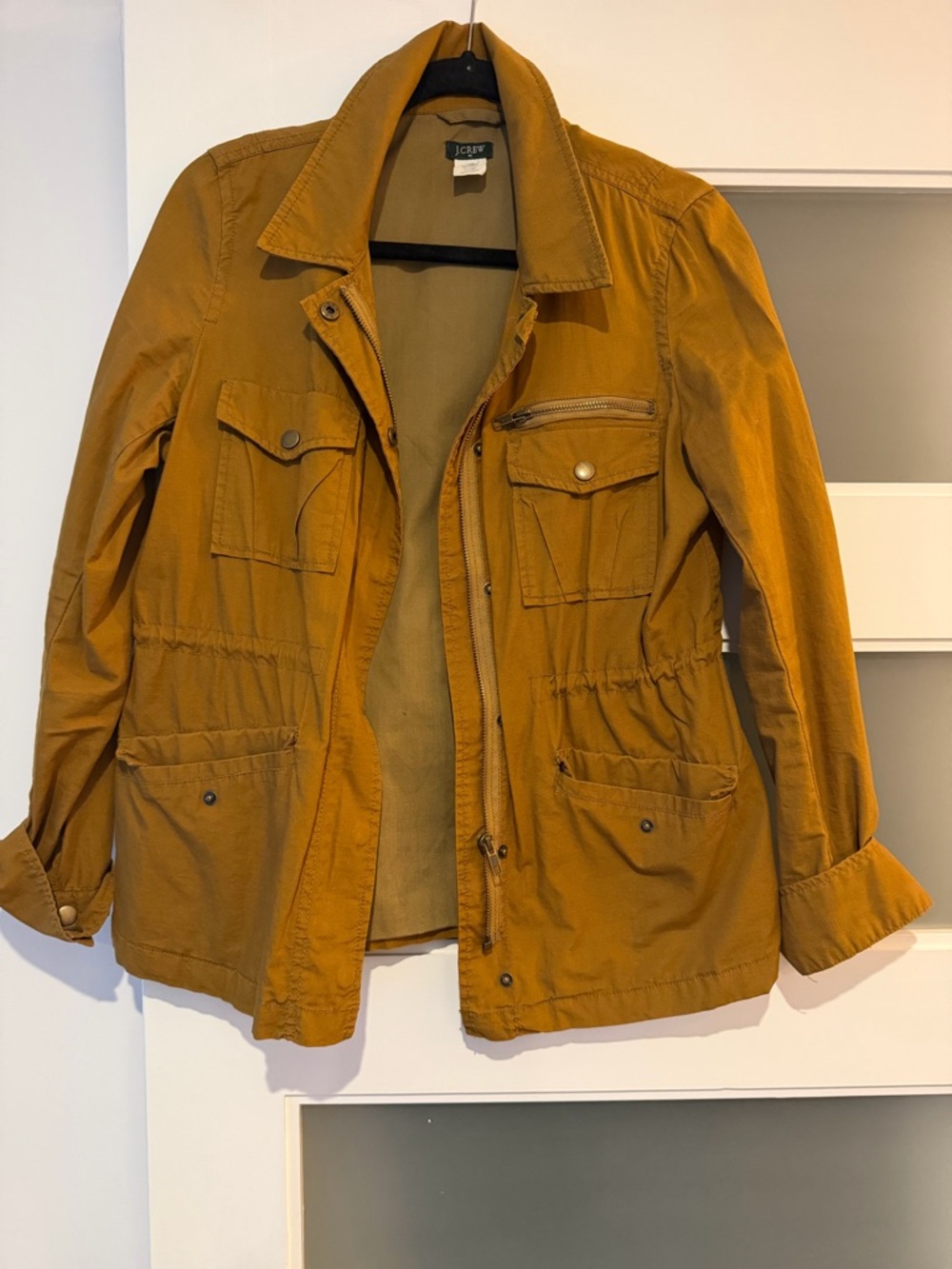 J. Crew Golden Mustard Cotton Jacket